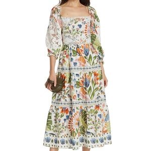 Farm Rio Garden Midi Dress
